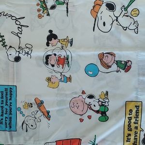Vintage Peanuts twin sheet set